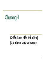 Phân tích & Thiết kế giải thuật chương 4
