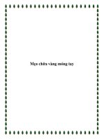 Mẹo chữa vàng móng tay pot