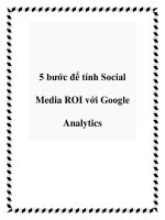 5 bước để tính Social Media ROI với Google Analytics ppt