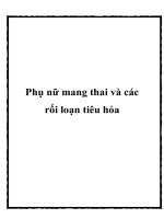 Phụ nữ mang thai và các rối loạn tiêu hóa docx