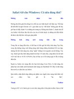 Safari 4.0 cho Windows: Có nên dùng thử? potx