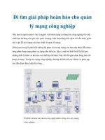 Đi tìm giải pháp hoàn hảo cho quản lý mạng công nghiệp pot