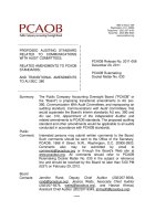 PROPOSED AUDITING STANDARD RELATED TO COMMUNICATIONS WITH AUDIT COMMITTEES doc