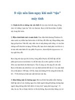 8 việc nên làm ngay khi mới “tậu” máy tính pot