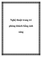 Nghệ thuật trang trí phòng khách bằng ánh sáng pdf