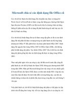 Microsoft chia sẻ các định dạng file Office cũ docx