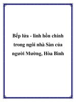 Bếp lửa - linh hồn chính trong ngôi nhà Sàn của người Mường, Hòa Bình pdf