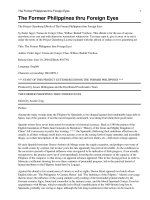 The Former Philippines thru Foreign Eyes pptx