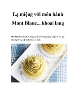 Lạ miệng với món bánh Mont Blanc... khoai lang docx