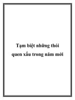 Tạm biệt những thói quen xấu trong năm mới doc