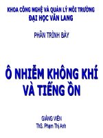 Ô NHIỄM KHÔNG KHÍ VÀ TIẾNG ỒN pdf