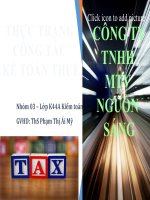 thực trạng công tác kế toán thuế tại công ty tnhh mtv nguồn sáng