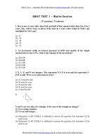 GMAT TEST 1 – Maths Section pdf