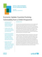 Economic Update: Countries’ Evolving Vulnerability from a Child’s Perspective ppt