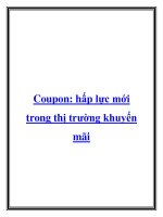 Coupon: hấp lực mới trong thị trường khuyến mãi pdf