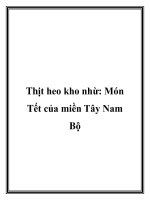 Thịt heo kho nhừ: Món Tết của miền Tây Nam Bộ potx