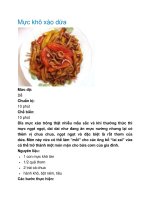 Mực khô xào dứa pptx