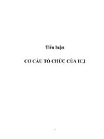 Tiểu luận: CƠ CẤU TỔ CHỨC CỦA ICJ ppt