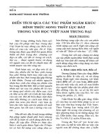 Báo cáo khoa học: Điển tích qua các tác phẩm ngâm khúc hình thức song thất lục bát trong văn học Việt Nam trung đại potx