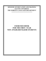EXERCISES BOOK FOR THE FIRST YEAR STUDENTS pdf