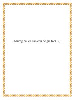 Những bài ca dao chủ đề gia tộc, gia đình doc