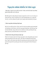 Nguyên nhân khiến bé khó ngủ ppt