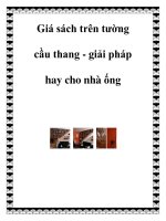 Giá sách trên tường cầu thang - giải pháp hay cho nhà ống pptx