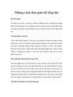 Những cách đơn giản để sống lâu docx