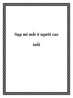 Sụp mi mắt ở người cao tuổi potx