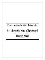 Dịch nhanh văn bản bất kỳ và chép vào clipboard trong Mac pptx