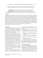 Healthy Lifestyle in the Elderly’s View in Romania and Latvia docx