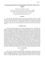 assessing damage of flood by using alos data in thua thien - hue province - vietnam