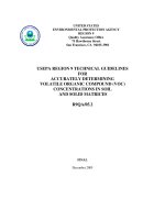USEPA REGION 9 TECHNICAL GUIDELINES FOR ACCURATELY DETERMINING VOLATILE ORGANIC COMPOUND (VOC) CONCENTRATIONS IN SOIL AND SOLID MATRICES potx