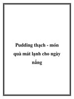 Pudding thạch - món quà mát lạnh cho ngày nắng pot