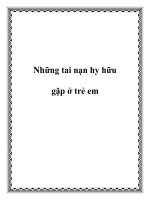 Những tai nạn hy hữu gặp ở trẻ em doc