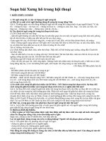 Soạn bài Xưng hô trong hội thoại