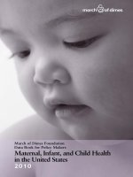March of Dimes Foundation Data Book for Policy Makers Maternal, Infant, and Child Health in the United States 2010 pot