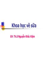 Khoa học về sữa docx