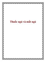 Thuốc ngủ và mất ngủ doc