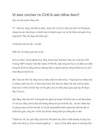 Vì sao chúng ta CHƯA giỏi tiếng Anh? potx