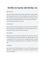 Sai lầm các mẹ hay mắc khi dạy con docx