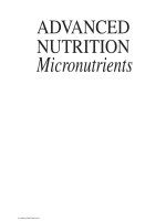 ADVANCED NUTRITION: Micronutrients potx