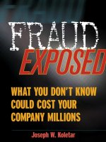 FRAUD EXPOSED What You Don’t Know Could Cost Your Company MillionsJoseph doc