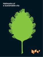 Hallmarks of a sustainable city pdf