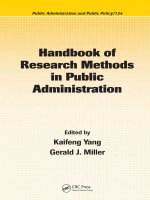 Handbook of Research Methods in Public Administration pdf