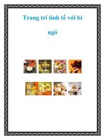 Trang trí tinh tế với bí ngô docx