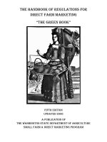 THE HANDBOOK OF REGULATIONS FOR DIRECT FARM MARKETING “THE GREEN BOOK” docx