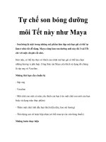 Tự chế son bóng dưỡng môi Tết này như Maya pot