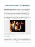 Kinh nghiệm chống nóng cho Laptop hiệu quả pptx