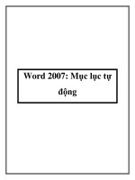 Word 2007: Mục lục tự động pptx